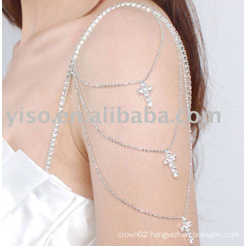 decorative cross rhinestone bra strap